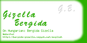 gizella bergida business card